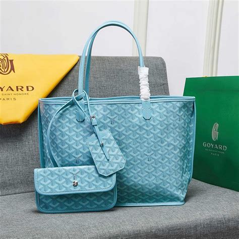 goyard light blue tote|goyard tote prices.